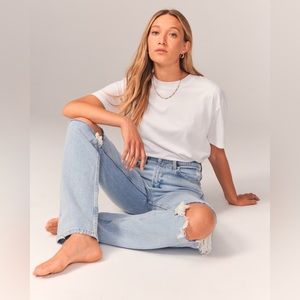 Abercrombie The 90s Straight Ultra High Rise